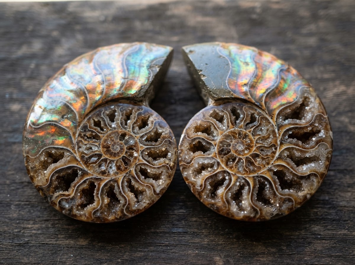 Iridescent Ammonite